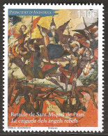 Andorre Français 2014 N° 759 ** Tableau, Retable, Église Saint-Michel De Prats, Chute Des Anges Rebelles, Bouclier Corps - Unused Stamps