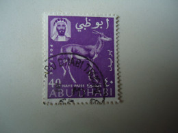 ABU DHABI USED STAMPS ANIMALS  WITH POSTMARK 1965 - Abu Dhabi