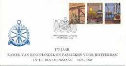 Netherlands Cover FDC 17-10-1978  Copper Trade And Factory Rotterdam 175th Anniversary With Cachet - Vignettes De Fantaisie