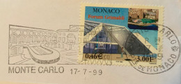 MONACO -  MONTECARLO 1999  - Annullo A Terghetta Su Busta - Cartas & Documentos