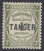 MAROCCO 1918 - Yvert T42* (L) - Tanger | - Impuestos