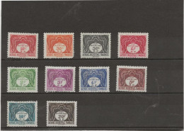 AFRIQUE OCCIDENTALE- TIMBRES TAXE- N° 1 A 10 NEUF -INFIME CHARNIERE - ANNEE 1947 -COTE : 11 € - Nuevos