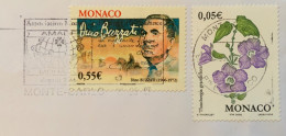 MONACO - BUSTA CLUB DE MONTE-CARLO  CON DINO BUZZATI + FLOREALE - Lettres & Documents