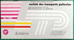 Guide Horaires STP Poitiers 1992 - Europa