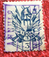 Vignette Obliteration Postale"annulé" Militaire 1904 étendards Cinderella Erinnophilie-Timbre-stamp-Sticker-Bollo-Vineta - Vignettes Militaires