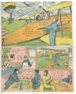 Lot De 2 CPA Illustration A. GAILLARD - AVIATION Humour - La Mascotte De L'Escadrille & Un Tour De  Cochon - Avion - Aerodrome