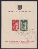 France N°354/355 Sur Feuillet Du Louvre - TB - Storia Postale