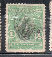 EL SALVADOR 1900 OVERPRINTED REPUBLICA REPUBLIC 1c USED USATO USADO OBLITERE' - Salvador