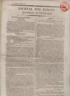 JOURNAL DES DEBATS 07 06 1816 - BARBADE TRINIDAD - MARSEILLE - PROCES DU GENERAL BONNAIRE & DU LIEUTENANT MIETTON - 1800 - 1849