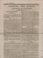 JOURNAL DES DEBATS 22 07 1816 - FRANCFORT - LAUSANNE NIDAU KAPPEL - TALMA - BRUIT DU FUSIL - GARDE NATIONALE - DETTE - 1800 - 1849