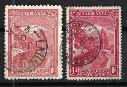 TASMANIE Ca.1900: Lot De TP OBL., Nuances - Gebraucht