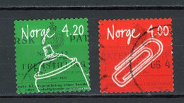 NORVEGE : INVENTION - Yvert N° 1262+1306 Obli. - Usati