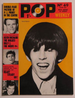 Magazine Revue UK POP WEEKLY N°49 01/08/1964 KEITH RICHARD / ROLLING STONES / ANIMALS / HOLLIES - Cultural