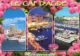 Delcampe - LE CAP D'AGDE, MULTIPLE VIEWS, ARCHITECTURE, BOATS, PORT, SHIP, FRANCE - Agde