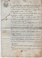 VP22.694 - QUINCY ( Seine Et Marne ) - Acte De 1809 - Adjudication Des Biens... De M. BARILLON à QUINCY Pour M. LEGENRE - Manuscrits