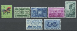 EU 1955 N° 592/597 ** Neufs MNH Superbes C 2.90 € Université Rotary Armées De Réserve Rocher Bateau Ship Lac Atome - Neufs