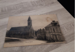 Carte  Postale   PERVENCHERES    Place De L église - Pervencheres