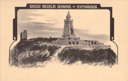 Delcampe - Kyffhäuser - Kaiser Wilhelm Denkmal Künstlerkarte Carl Janter,Berlin - Kyffhäuser