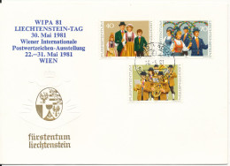 Liechtenstein Cover WIPA 81 In Wien Liechtenstein-Tag 30-5-1981 - Covers & Documents