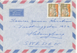 Lebanon Air Mail Cover Sent To Sweden 1966? - Liban