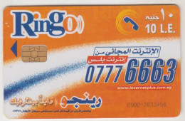 EGYPT - Ringo 07776663 - 13603 Love Number, Ringo ,Chip:SC8, 10 LE , Used - Aegypten