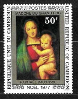 CAMERUN - 1977 RAFFAELLO Madonna Con Bambino (Madonna Del Granduca) (Galleria Palatina, Firenze) Nuovo** MNH - Madonnen