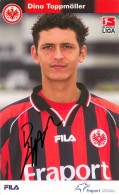 AK Dino Toppmöller Eintracht Frankfurt 02-03 Wadern Erzgebirge Aue Eintracht Frankfurt FC Augsburg Bayern München Bochum - Autographes