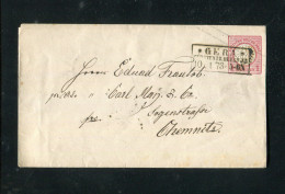 "DEUTSCHES REICH" 1873, Ganzsachenumschlag Mi. U 1IA R3 "GERA" Nach Chemnitz (3662) - Covers