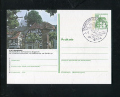 "BUNDESREPUBLIK DEUTSCHLAND" Bildpostkarte Mit Bildgleichem Stempel Ex "ZWINGENBERG" (3681) - Illustrated Postcards - Used