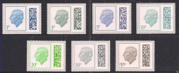 GB 2023 KC Set 7 X Low Values 1p To £1 Umm Barcode M23L ( 746 ) - Unused Stamps