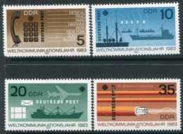 DDR 1983  World Communications Year MNH / **.  Michel 2770-73 - Ungebraucht