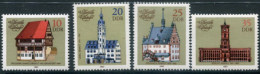 DDR 1983  Historic Town Halls MNH / **.  Michel 2775-78 - Unused Stamps