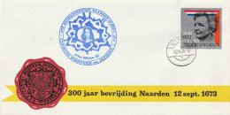 Veldpost 1973, 300 Jaar Bevrijding Naarden (blauw Stempel) - Lettres & Documents
