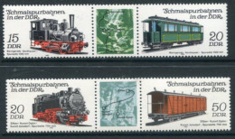 DDR 1983  Narrow-guage Railways III  MNH / **.  Michel 2792-95 - Nuevos