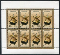 DDR 1983  Antique Sundials 20 Pf. Sheetlet Used.  Michel 2798 Kb - Gebraucht