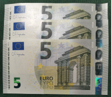 5 EURO SPAIN 2013 LAGARDE V015A1 VC SC FDS CORRELATIVE TRIO UNCIRCULATED PERFECT - 5 Euro