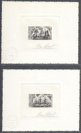 2 Epreuve D’artiste Taaf/fsat Le Français Le Pourquoi Pas YVT PA 38/39 Bequet - Imperforates, Proofs & Errors