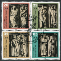 DDR 1983 Founders Of Naumburg Cathedral  Used.  Michel 2808-11 - Gebraucht