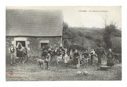 Gourin  ( 56 ) Un Charroi à La Ferme - Gourin