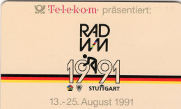 Rad-WM In Stuttgart TK A13I/1991 O 24€ 1.Auflage 14T. Sponsor Telekom Radsport TC Championat Bicycle Telecard Of Germany - A + AD-Series : Werbekarten Der Dt. Telekom AG