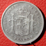 5 Pesetas Alphonse XII, Espagne, 1885 - Sammlungen