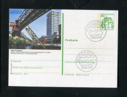 "SCHWEBEBAHN" Entsprechende Abbildung Auf Bildpostkarte Stegstempel "WUPPERTAL" (3728) - Tranvie