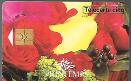 CARTE²-PRIVEE-5U-04/97-G355-MAGASINS PRINTEMPS-V° Série 3002-Utilisé-TBE -LUXE - 5 Unités