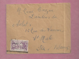 Lettre De 1933 Pour La France - YT N° 133 - Exposition Coloniale De Paris - Seul Sur Lettre - Briefe U. Dokumente