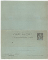 Congo Français Entier Carte Postale Avec Carte Réponse 10c. Type Groupe Neuf - Altri & Non Classificati