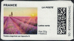 France Vignette Sur Fragment Used Mon Timbre En Ligne Paysage Eveil Des Sens SU - Printable Stamps (Montimbrenligne)