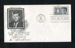"USA" 1964, Mi. 860 "J.F. Kennedy" FDC (3750) - Schmuck-FDC