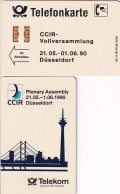 GERMANY - CCIR-Vollversammlung, Düsseldorf(A 08), Tirage 5000, 05/90, Mint - A + AD-Series : Werbekarten Der Dt. Telekom AG