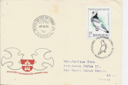 MAGYAR POSTA  - BUDAPEST 1969 XII 12 - Pigeons & Columbiformes
