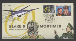 Belgie: Numisletter 3282/83 Gemeenschappelijke Uitgifte Met Frankrijk. Blake & Mortimer. - Numisletter